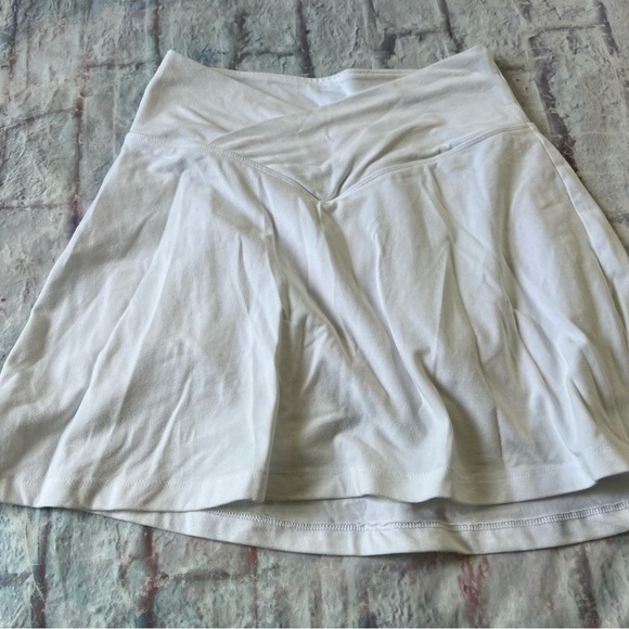 S Victorias Secret PINK white Skort Skirt Shorts Small Cotton Summer spring clo - Picture 2 of 7